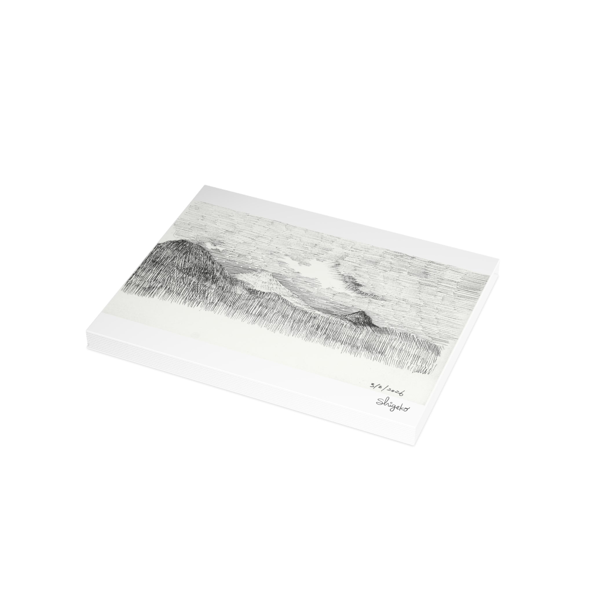 Fuji-san (Monochromatic): Postcard