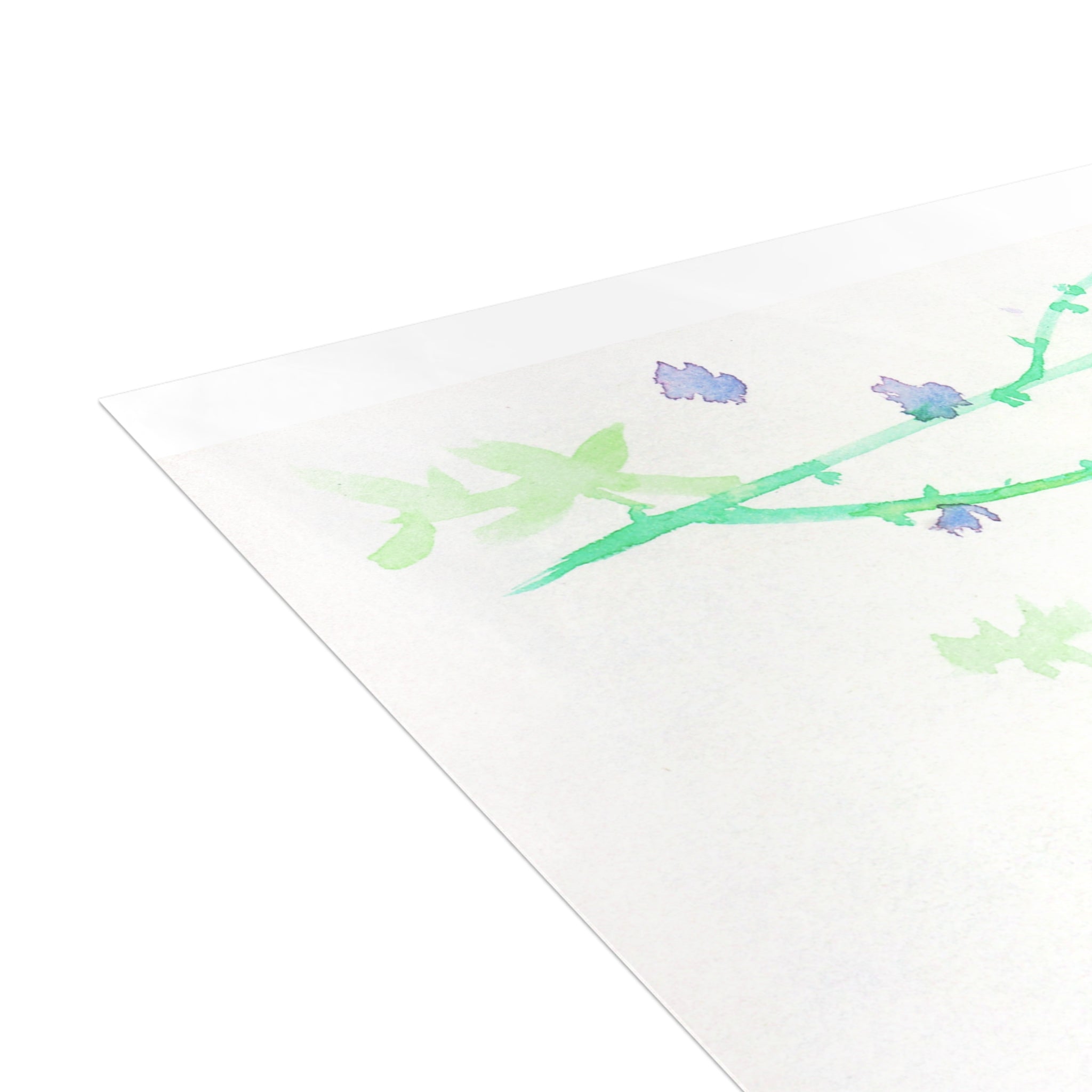 Tiny Purple Flower Dance: Postcard