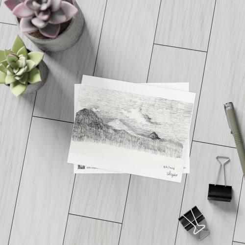 Fuji-san (Monochromatic): Postcard